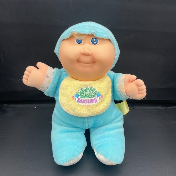 VINTAGE 1987 CABBAGE PATCH KIDS BABYLAND STUFFED ANIMAL PLUSH BOY DOLL RATTLE - Picture 1 of 5